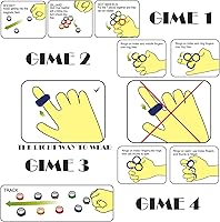 Vista 5 de Juego de 3 anillos magnéticos para ansiedad, anillos giratorios para adultos para terapia de alivio de ansiedad, rellenos de calcetines