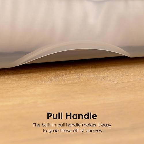 Miniatura 5 de IRIS USA Contenedores de almacenamiento de plástico apilables de 19 cuartos de galón con tapas, paquete de 6 unidades, sin BPA, fabricados en