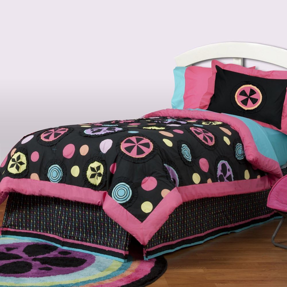 One Grace Place Magical Michayla Twin Crib Bedding Set, 6 Piece