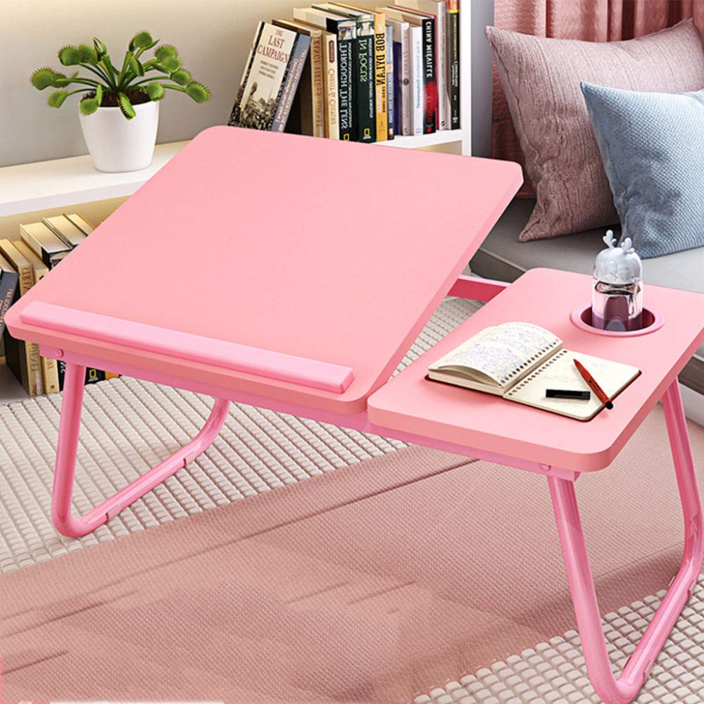 Supporto per Laptop,Vassoio da Letto Portatile per Laptop,Scrivania con Seduta Regolabile in Altezza,Scrivania da Letto Pieghevole,Lettura sul Divano,2