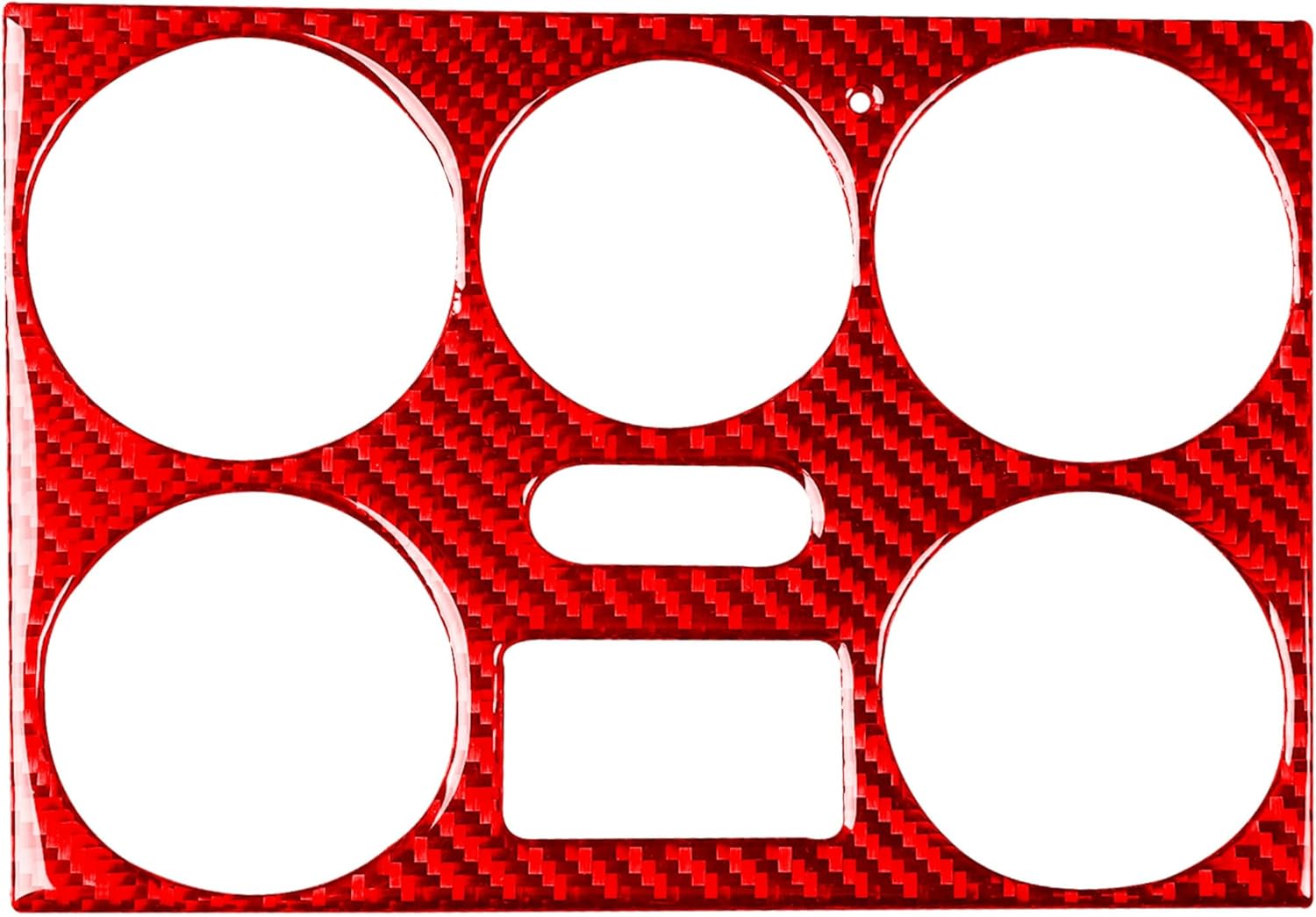 Carbon Fiber Frame Cover Trim Sticker Accessories Decoration Compatible with Suzuki Grand Vitara 2006-2013 (Red, Speedometer Tachometer Panel 18)