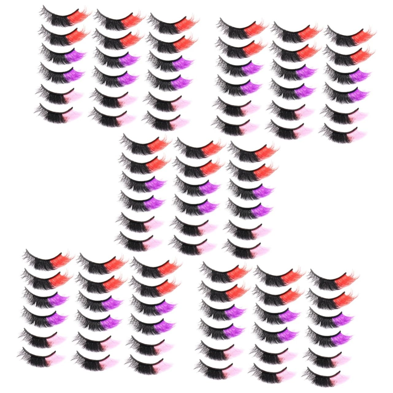 MAGICLULU 5 Sets Künstliche Wimpern Flauschige Wimpern Für Frauen Falsche Wimpern Für Die Tägliche Make-up-party 9 Paare * 5