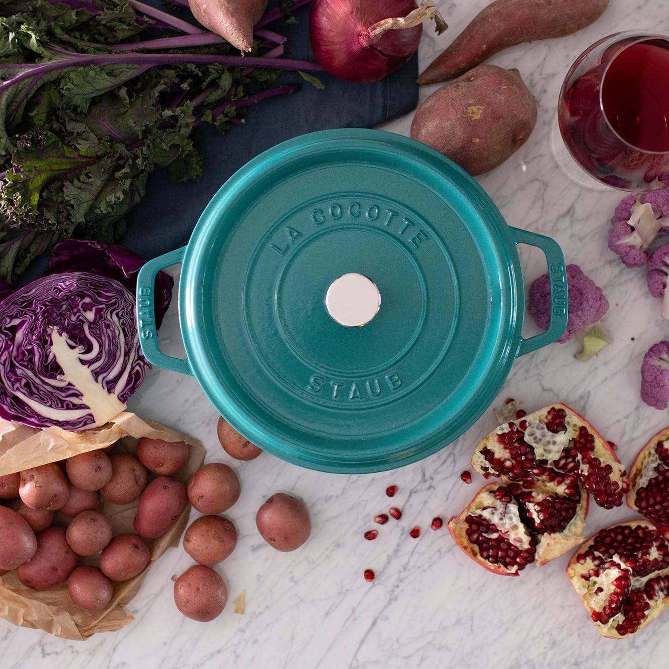 Amazon.com: STAUB Cast Iron Round Cocotte, Dutch Oven, 4-quart