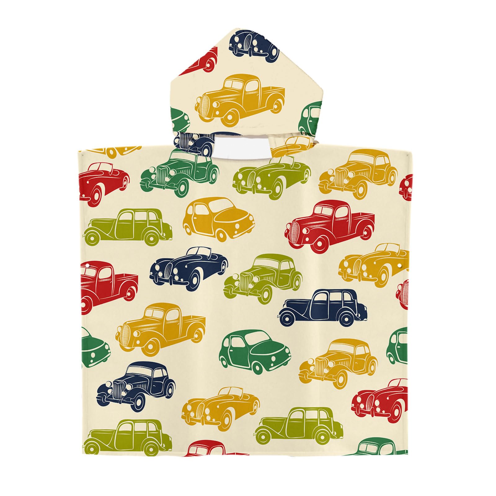 FANSU Hooded Towel Poncho for Kids, 2 in 1 Changing Robe and Beach Towel for Boys and Girls Lightweight Swim Towels for Swimming Surfing and Beach