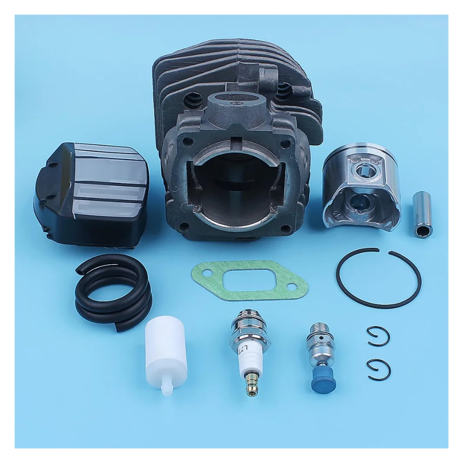 Kit de línea de Gas de Filtro de Combustible y Aire de pistón cilíndrico for Motosierra CS 2159 CS 2156 CS2159 CS2156 EPA, Puerto de Gran Cilindro de 47mm