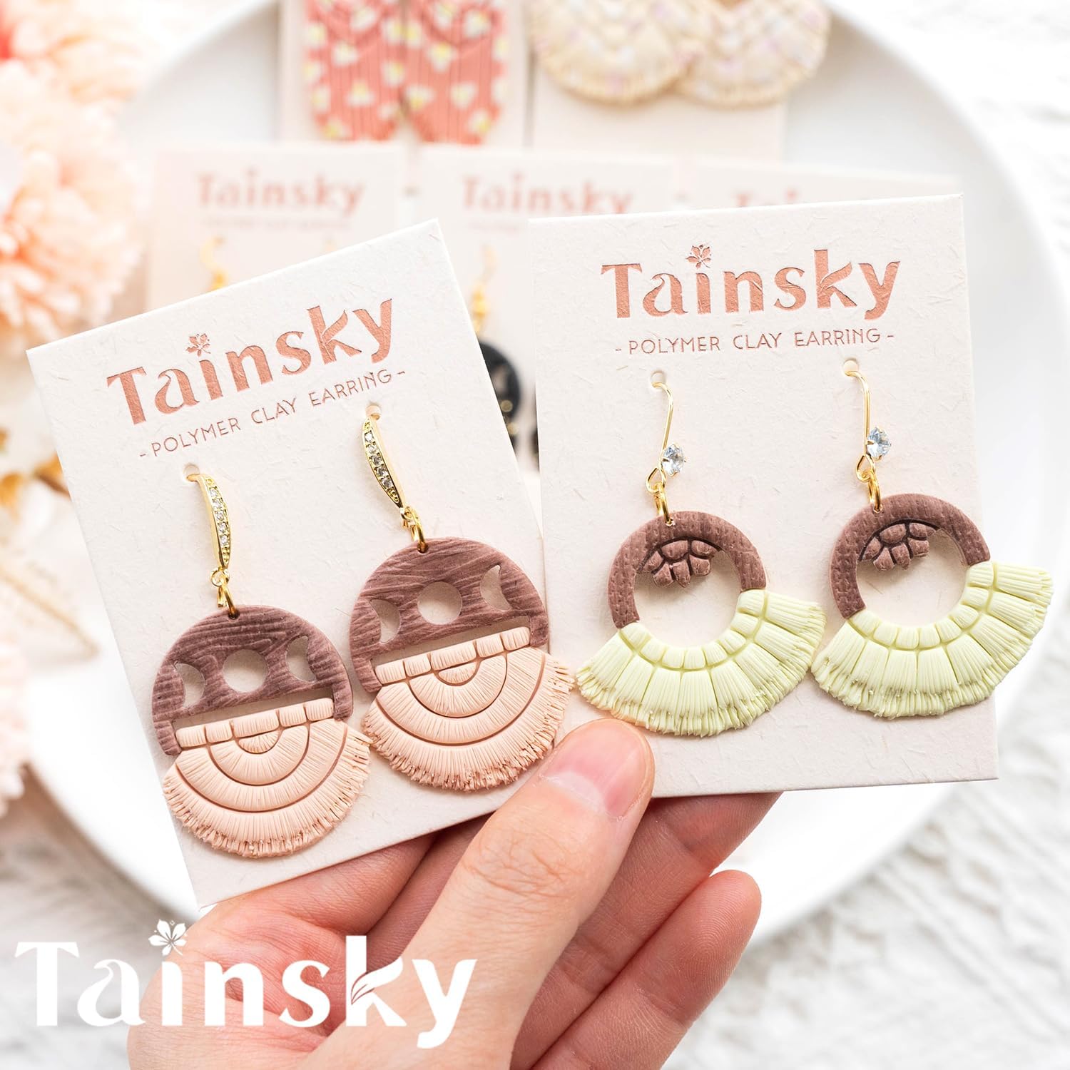 Tassel Polymer Clay Cutters, 14 Shapes Macrame Polymer Clay Cutters for Earrings Making - Image 5