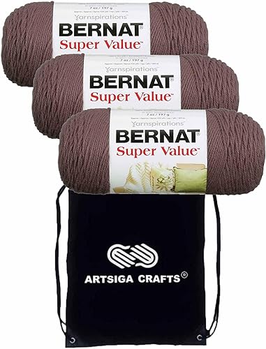 Miniatura 5 de Bernat Hilo de tejer de gran valor 164053-53514 con 1 bolsa de proyectos Artsiga Crafts
