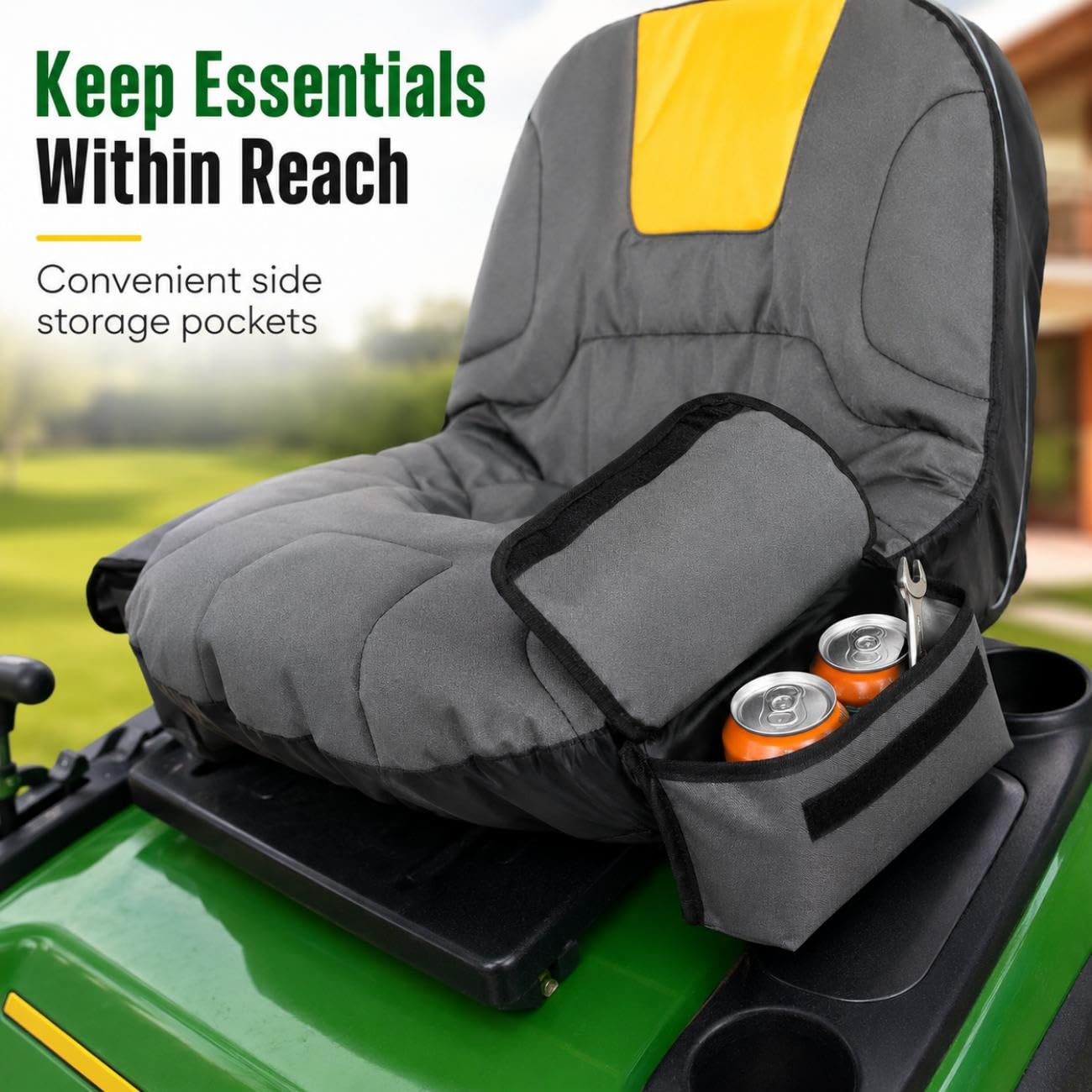 Funda de Asiento Cortacésped para Simplicity ZT2000 27/46 2011-2011 | Cubierta del Tractor Jardín Funda Protectora Asiento Tractore y Cortacésped de Equitación Exterior Impermeable Resistente