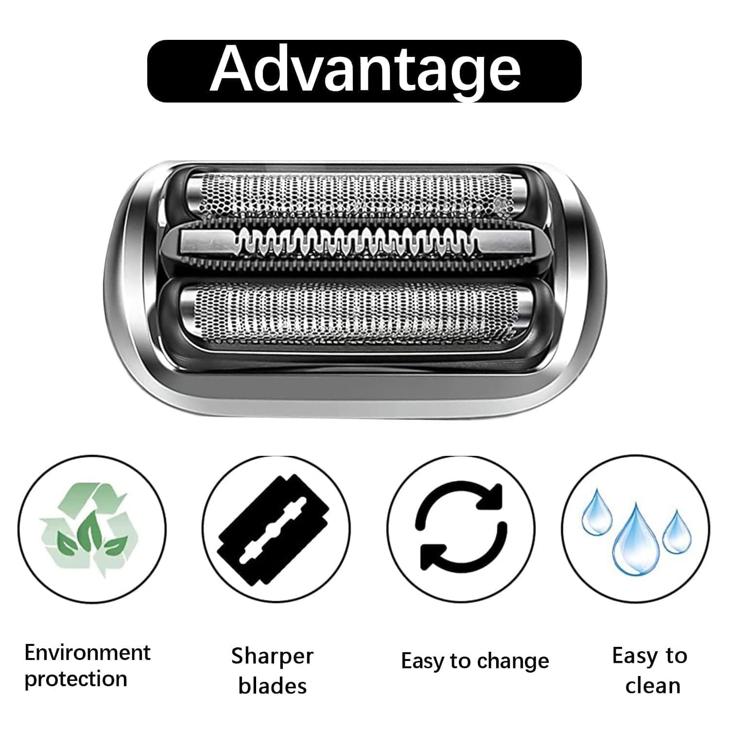 73S Replacement Head Compatible with Braun Razor Series 7, S7 360 Replacement Head for Braun, Replacement Blades Compatible with Braun Electric Shavers for Men Series 7 7020s, 7025s, 7085cc, 7075cc - Image 4