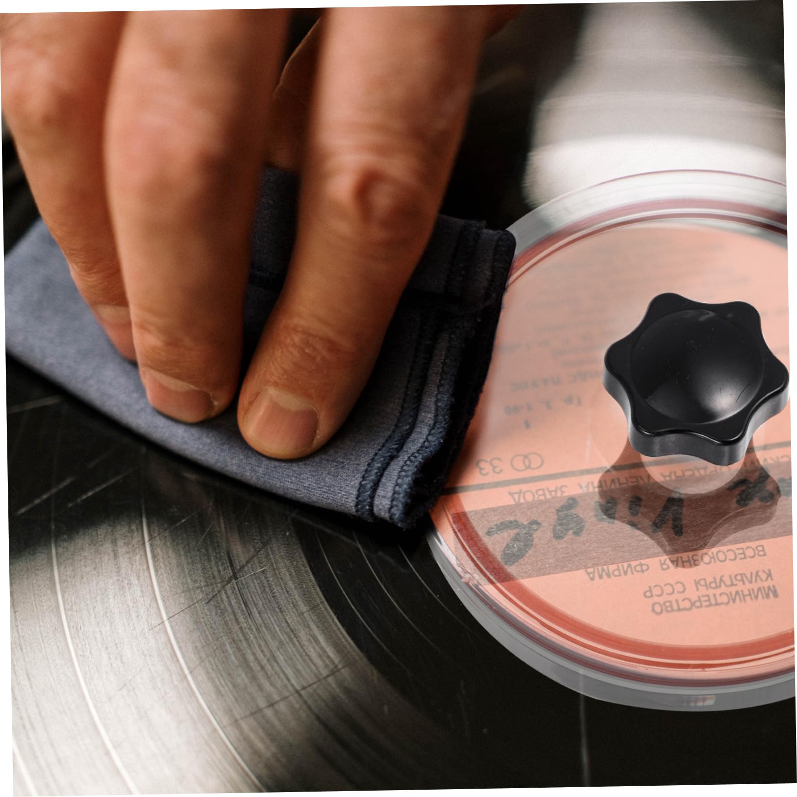 1 Pezzo Protezione Vinyl Record Accessorio Resistente All Usura con Ergonomico Kit Pulizia per Dischi per Pulizia e Manutenzione Compatibile con Dischi