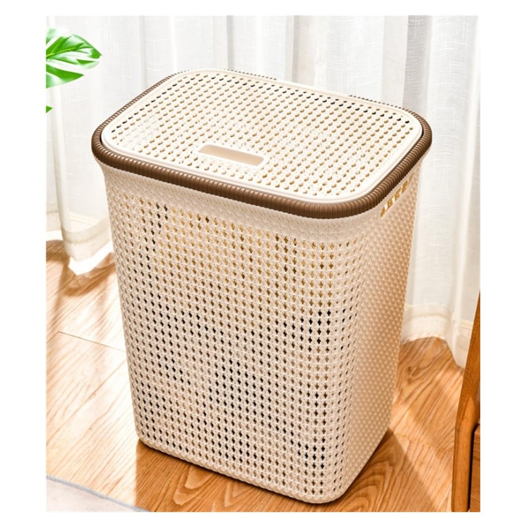 Portabiancheria Salvaspazio HOMCOM Cesto Porta Biancheria 90L Con Coperchio E Manici A 2 Cesto Portabiancheria 3 Scomparti