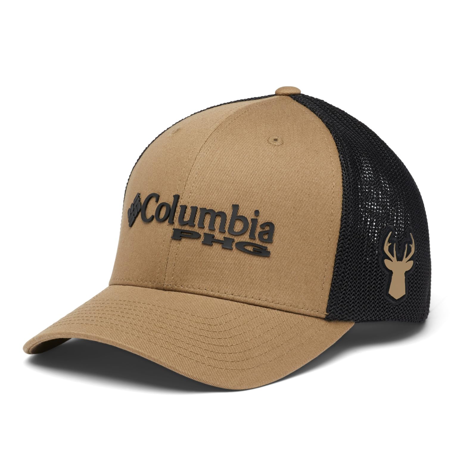 Columbia Unisex's PHG Logo Mesh Ball Cap-high Crown, Flax/Black, XXL