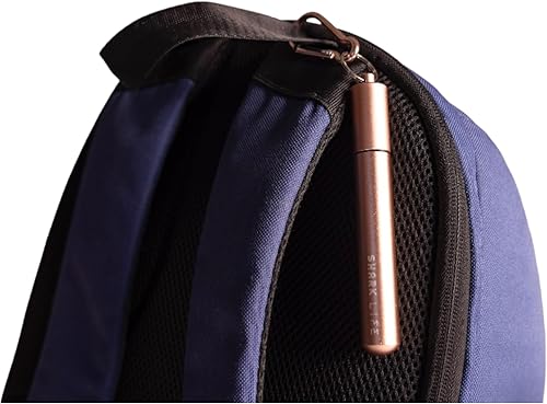 Miniatura 4 de SharkLife - Pajita telescópica de viaje reutilizable con estuche, un cepillo de limpieza y boquilla de silicona suave, popote de acero inoxidable,