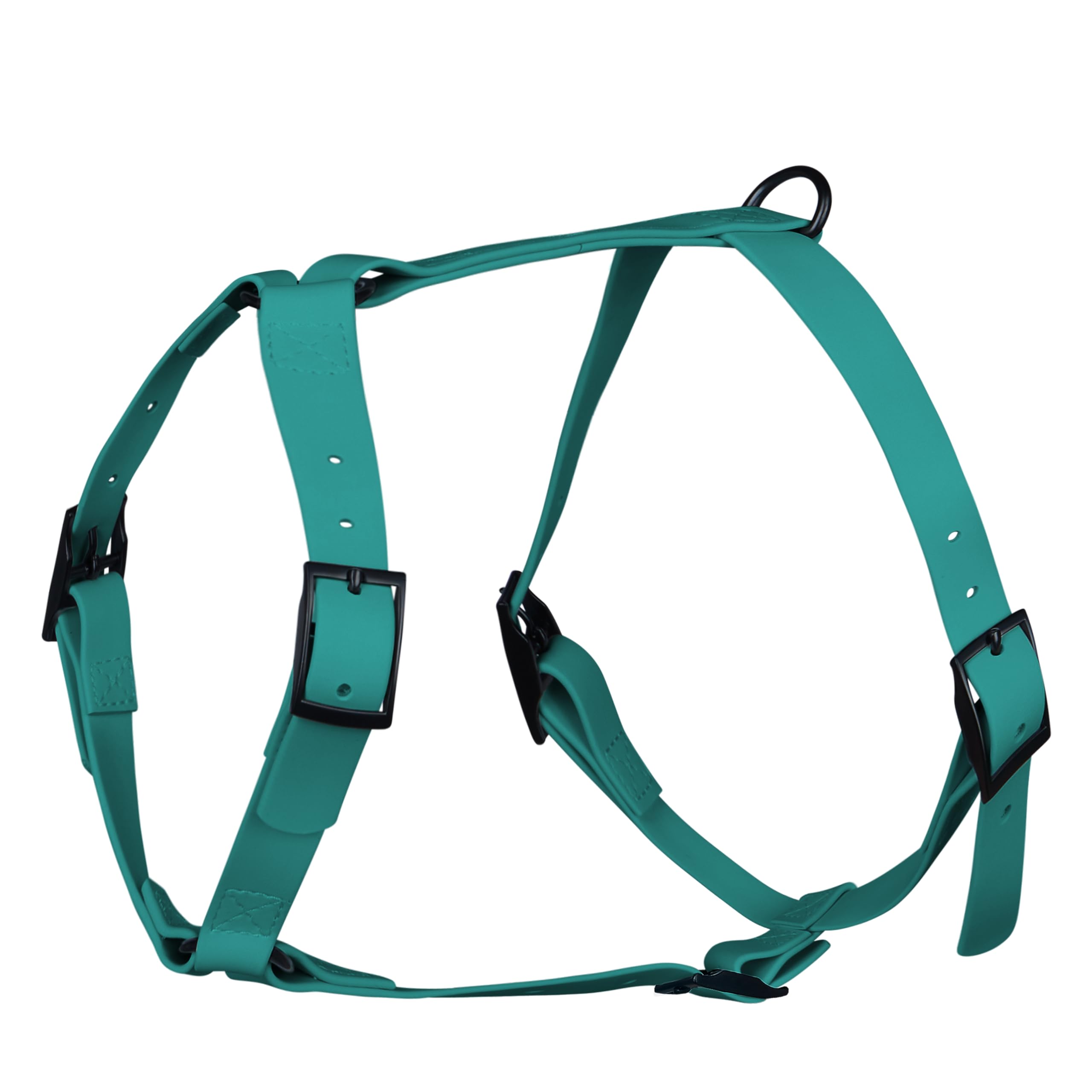 Arizona Hotdogs Harnais pour chien en PVC - Stable et imperméable - Bleu sarcelle - Taille XL