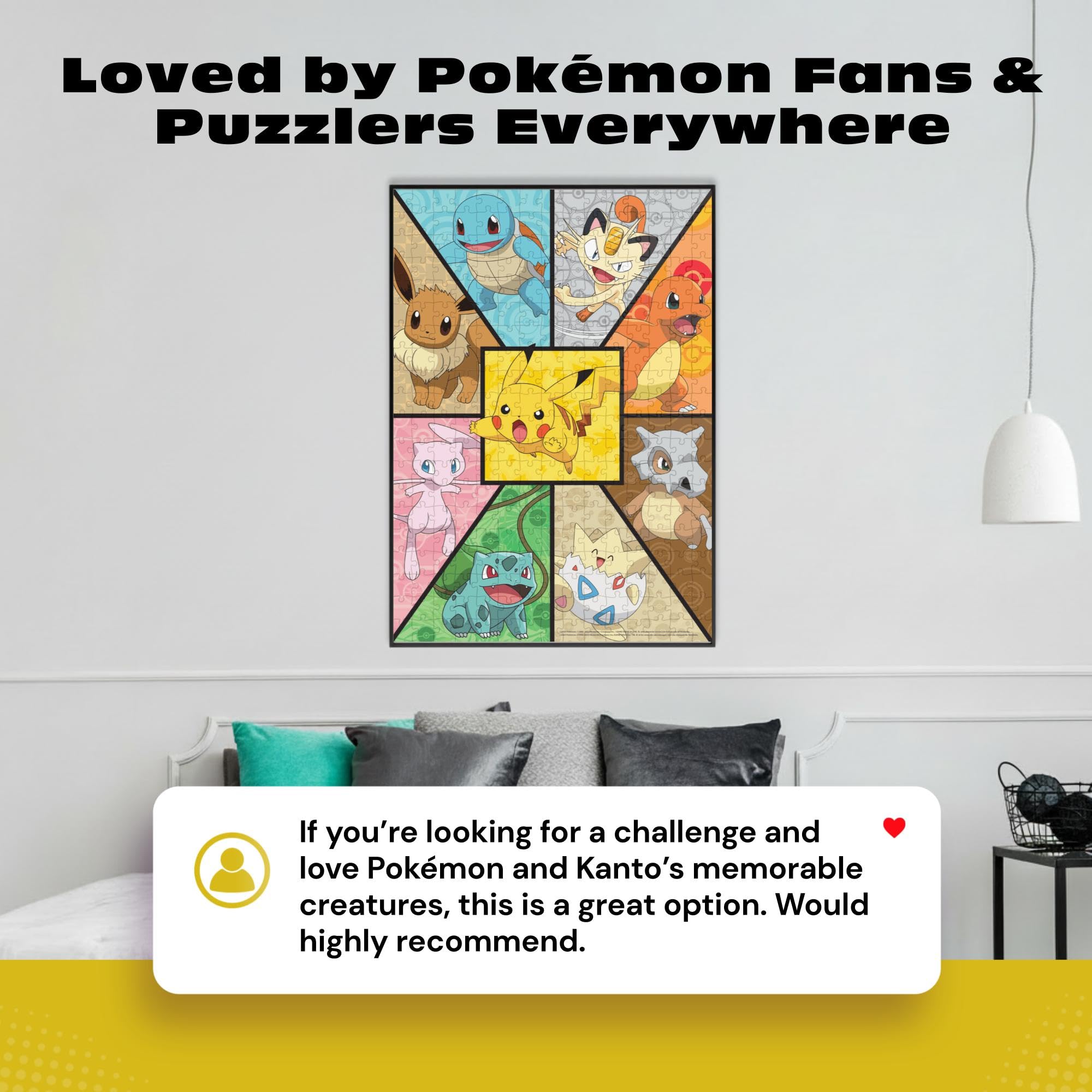 Buffalo Games - Pokemon - Kanto Companion - 300 Large Piece Jigsaw Puzzle for Adults Challenge Puzzle Perfect for Game Night - Finished Size 21.25 x 15.00