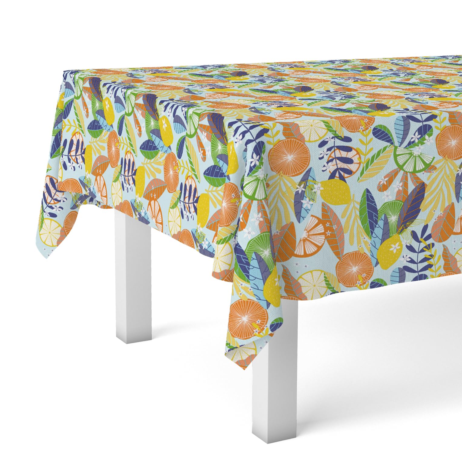 Orange Mandarin Oilcloth Tablecloth 100 x 140 cm