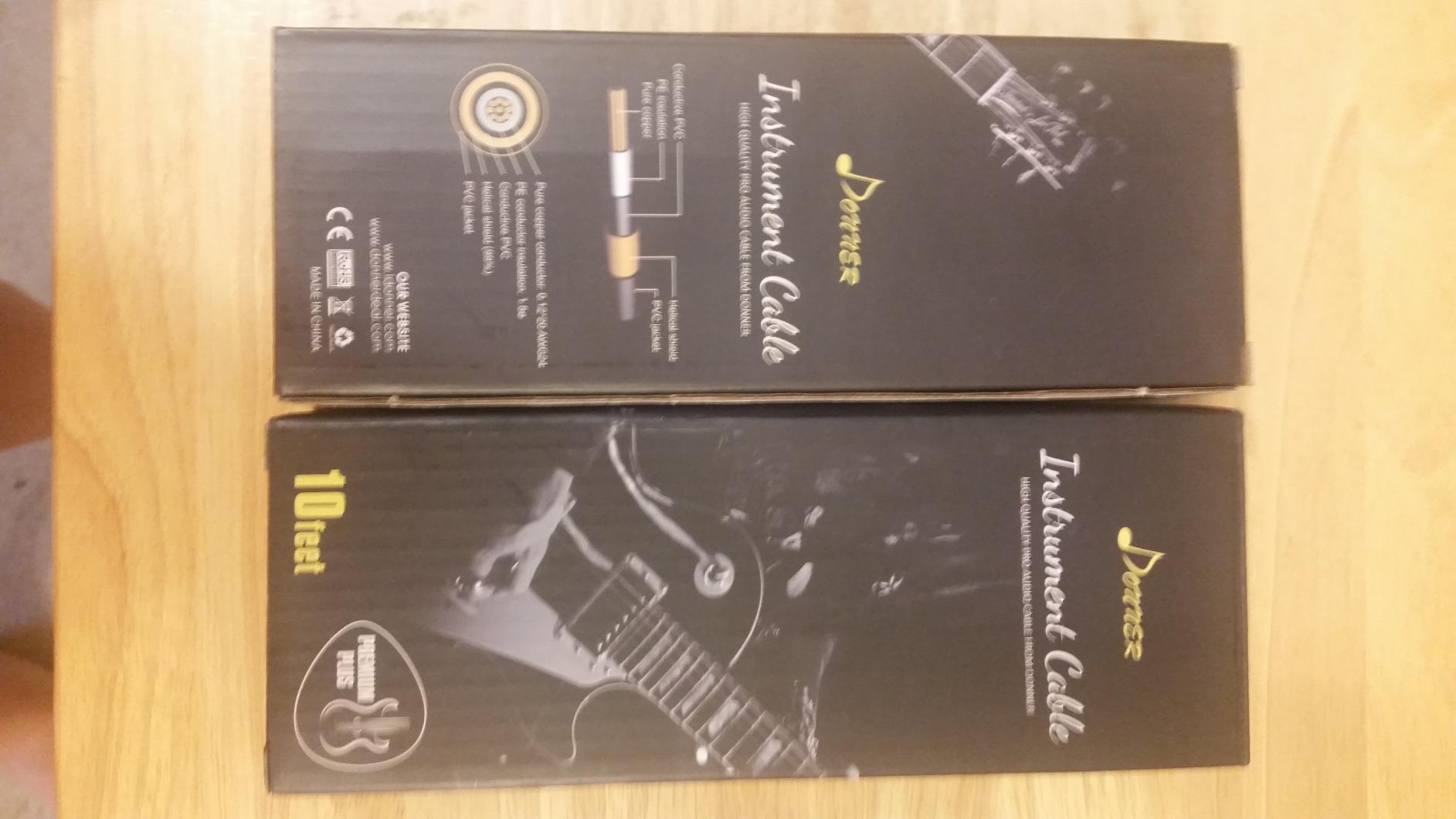 Donner 2 Pack Guitar Cables 10 Feet AMP Cord for Instrument Electric ...