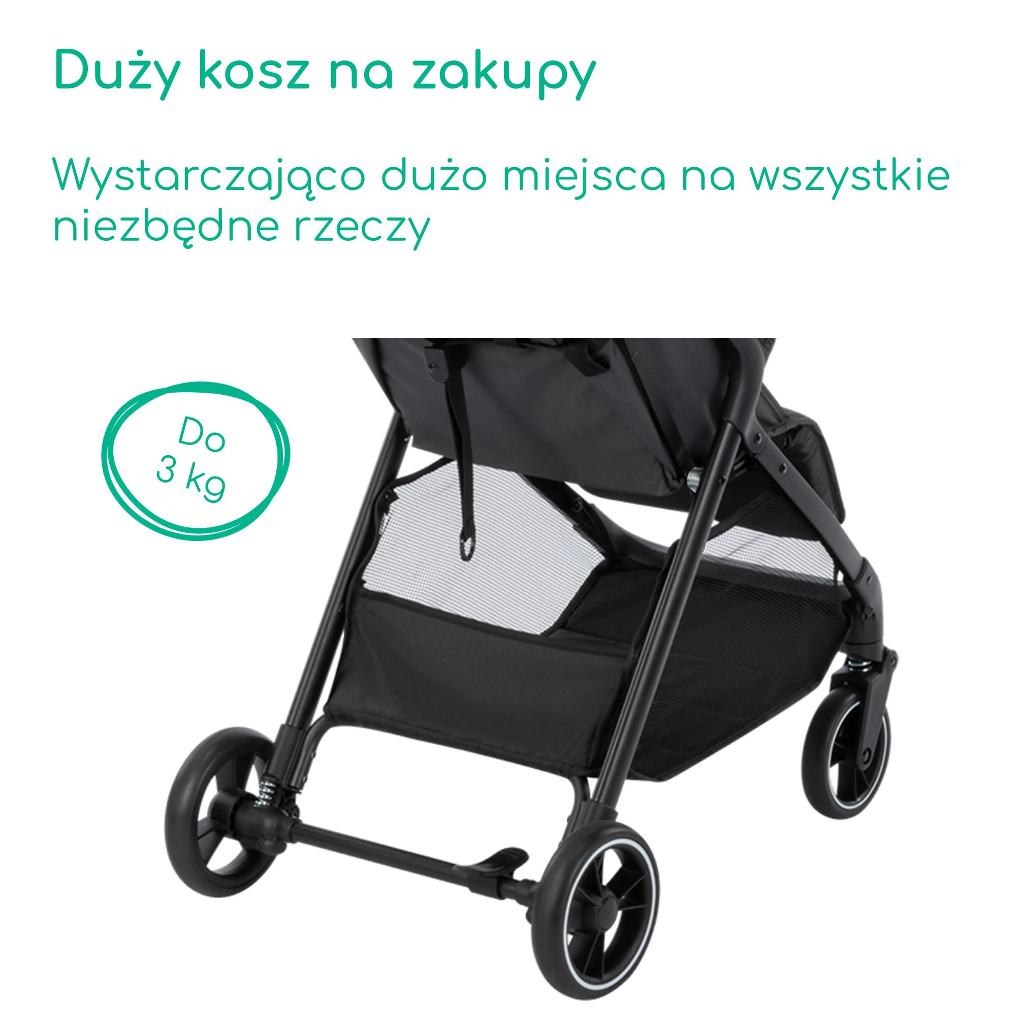 Bebeconfort Azur Duo, 2w1 z System podróżny, 0-3y (15kg), Mineral Graphite | Wózek 2w1 z Samochodowym, Lekki Wózek Kompaktowy, Odchylanie do Pozycji Leżącej, Automatyczne Składanie Jedną Ręką, Kosz