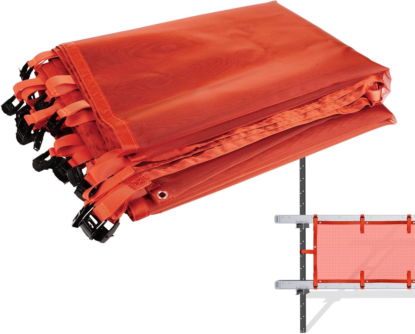 Superior Pump Jack Safety Net: Construction Safety Debris Netting, 20 ft Industrial-Strength Guard Rail Protection for Worksite Security, Scaffold Net Enclosure, Visibility Barrier, Fencing Roll