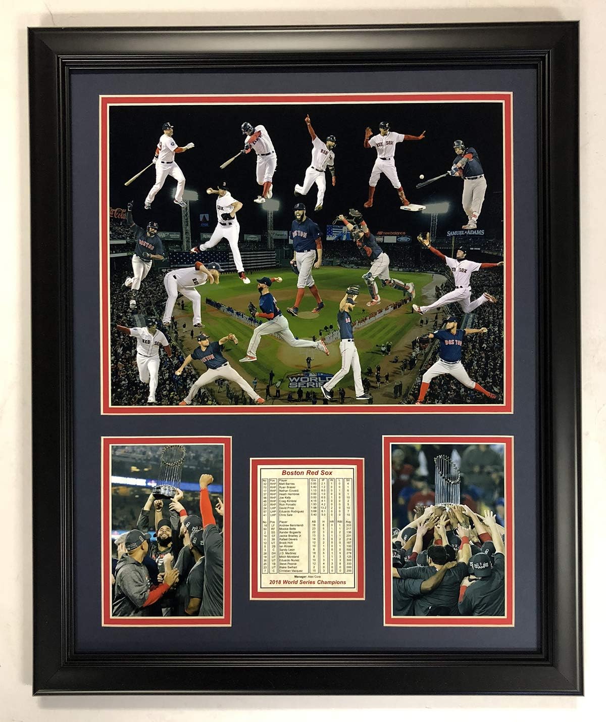 Legends Never Die MLB Boston Red Sox 2018 World Series Champions Framed Photo Collage, Collage, 18 x 22-Inch
