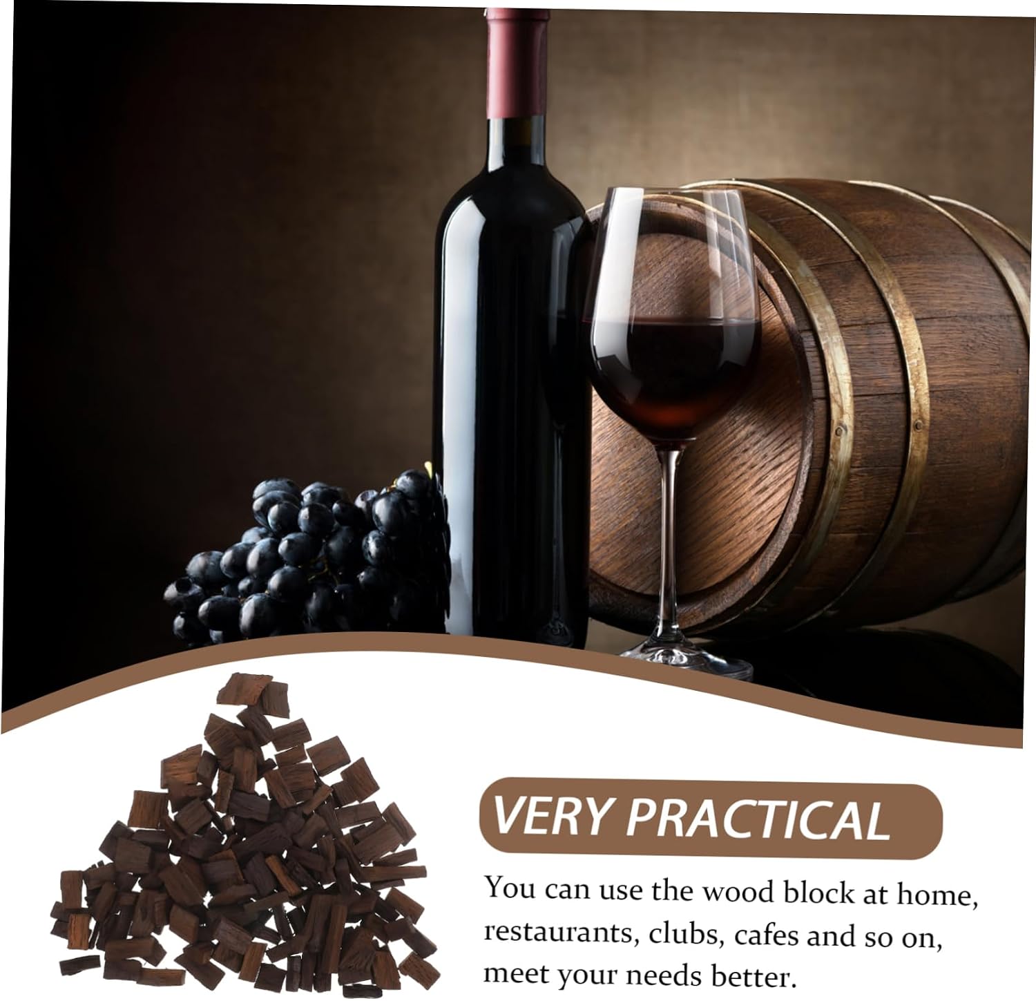 1pack Japanese Oak for Whiskey Wine Aging Oak Chips for Brewing Supplies Heavy Toast