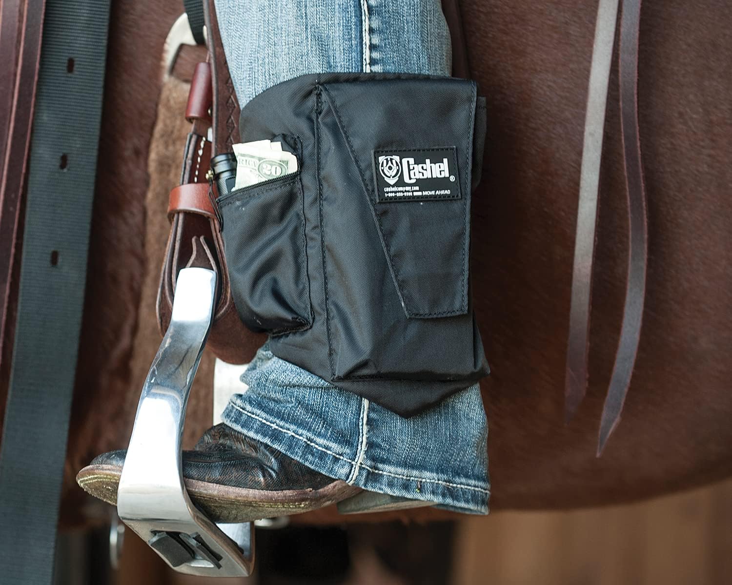 Cashel Ankle Safe Cell Phone Holder Horse tack Saddle Cantle Horn Bags Small or Large