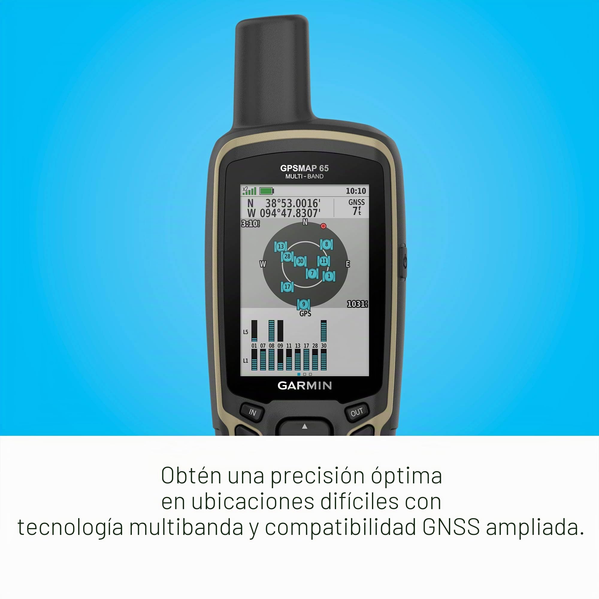 Garmin GPSMAP 65s - Dispositivo de navegación portátil para Exteriores GPS - con maletín de Transporte