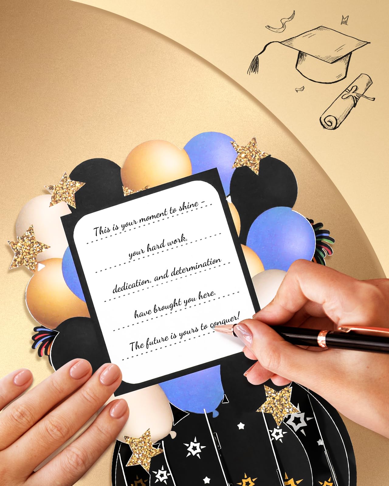 Pop Up Graduation Cap Cards Graduation Pop Up Cards With Envelopes - 3D ...