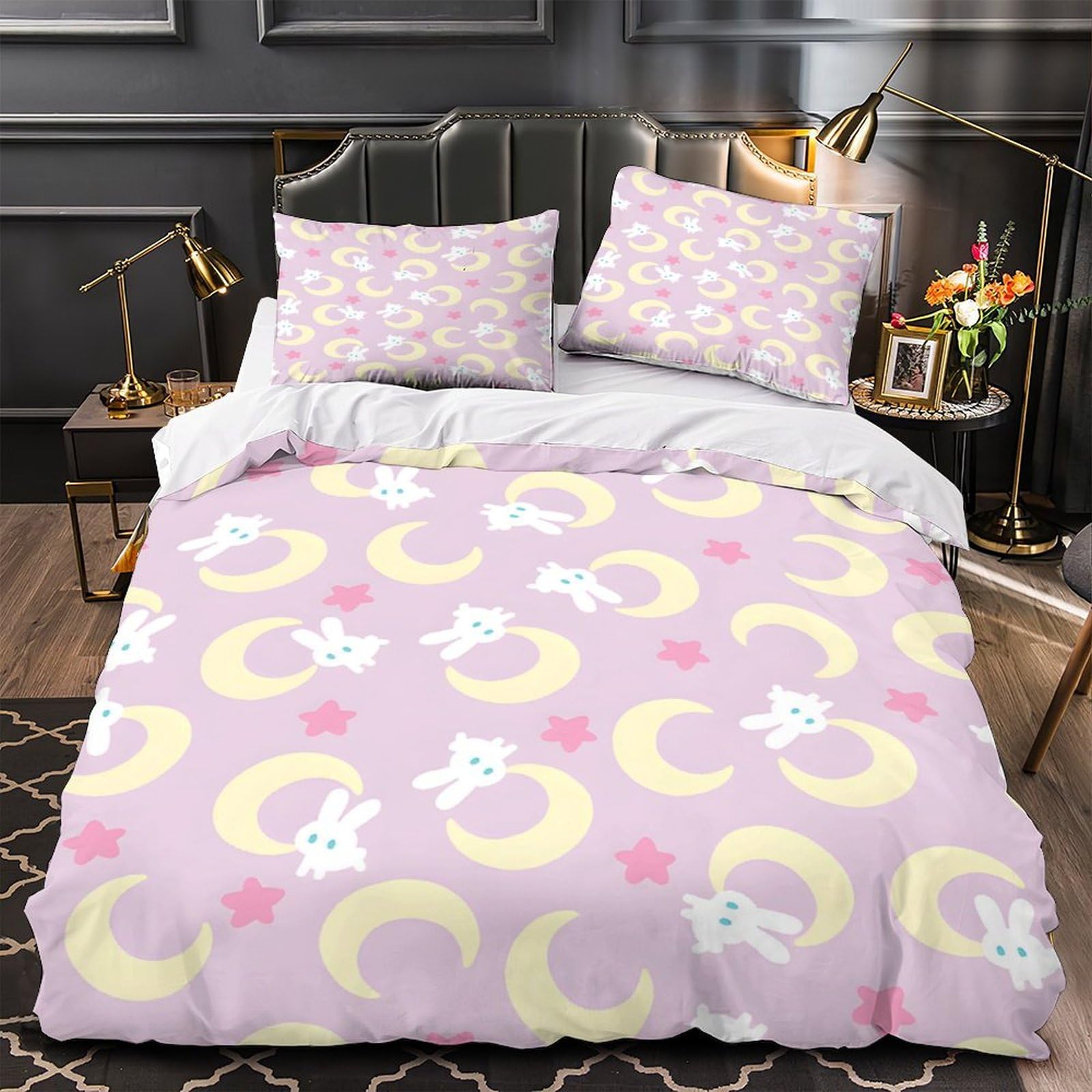 Housse de couette chaton douce et hypoallergénique imprimé 3D