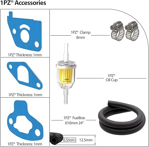 Miniatura 6 de 1PZ UM7-C01 Cabina de carburador con juntas para todos los años Monster Moto MM-B80-AFMM-B80-BR  MMB80B  MM-B80B 80cc 2.5 hp Mini Bike de cuatro