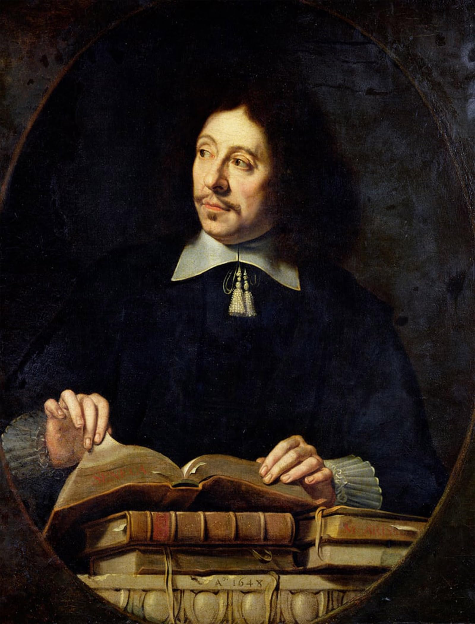SERENDIPITP Retro Picture Poster Wall Art Pictures Painting Portrait Presumed to Be Etienne Delafons by Philippe De Champaigne Wall Art Canvas Print for Wall Decor 60x90cm