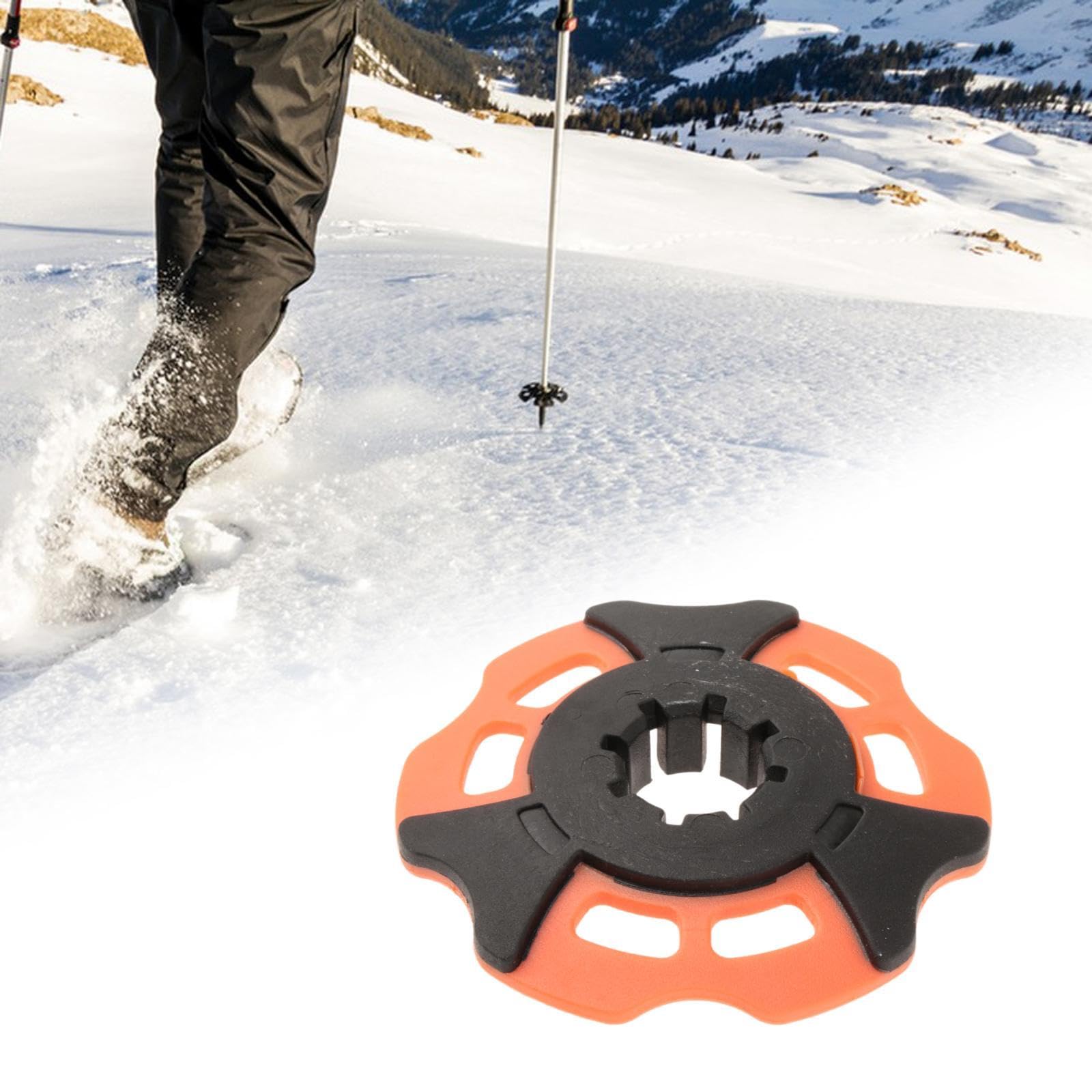 5 Piezas Cesta de Trekking Placa para Bastones Roseta Protector de Punta Recambio de Bastón Resistente y Ligera para Uso en Nieve Barro
