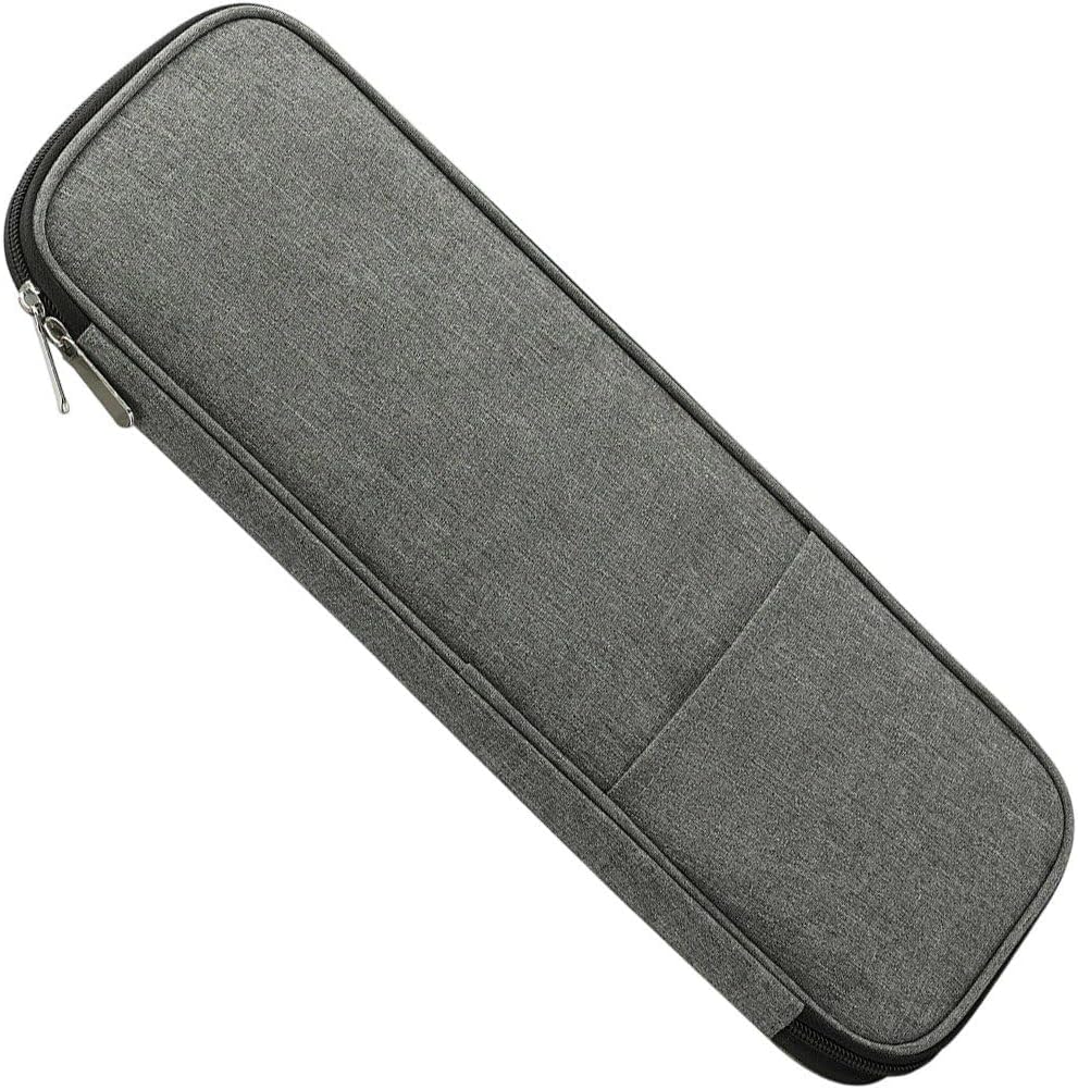Sanfly Knitting Needles Case Empty Zipper Knitting Pin Storage Case Travel Crochet Storage Bag for Carrying Various Crochet Needles