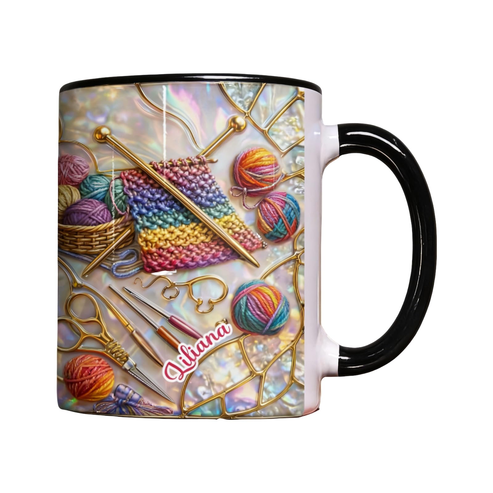 OSNIYAW Sturdy Ceramic Mugs Feature Weaving and Stitching Pattern Drink Container Ideal for Tea Coffee and Hot Beverages Ceramic Sewing Equipment Cup