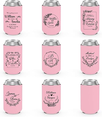 Miniatura 2 de 20 fundas aislantes de latas de cerveza personalizadas a granel para bebidas frías, soporte de neopreno reutilizable para botellas de agua o