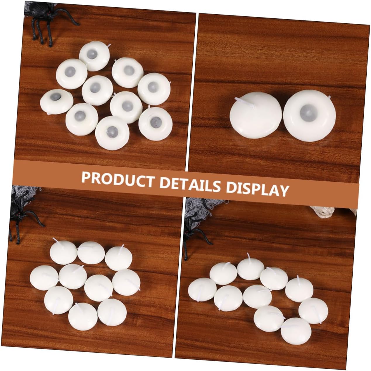 Cabilock 100pcs Unscented Floating Candles Spherical Paraffin Candles for Weddings Parties Pools and Festivals for Centerpieces and Decorative Displays