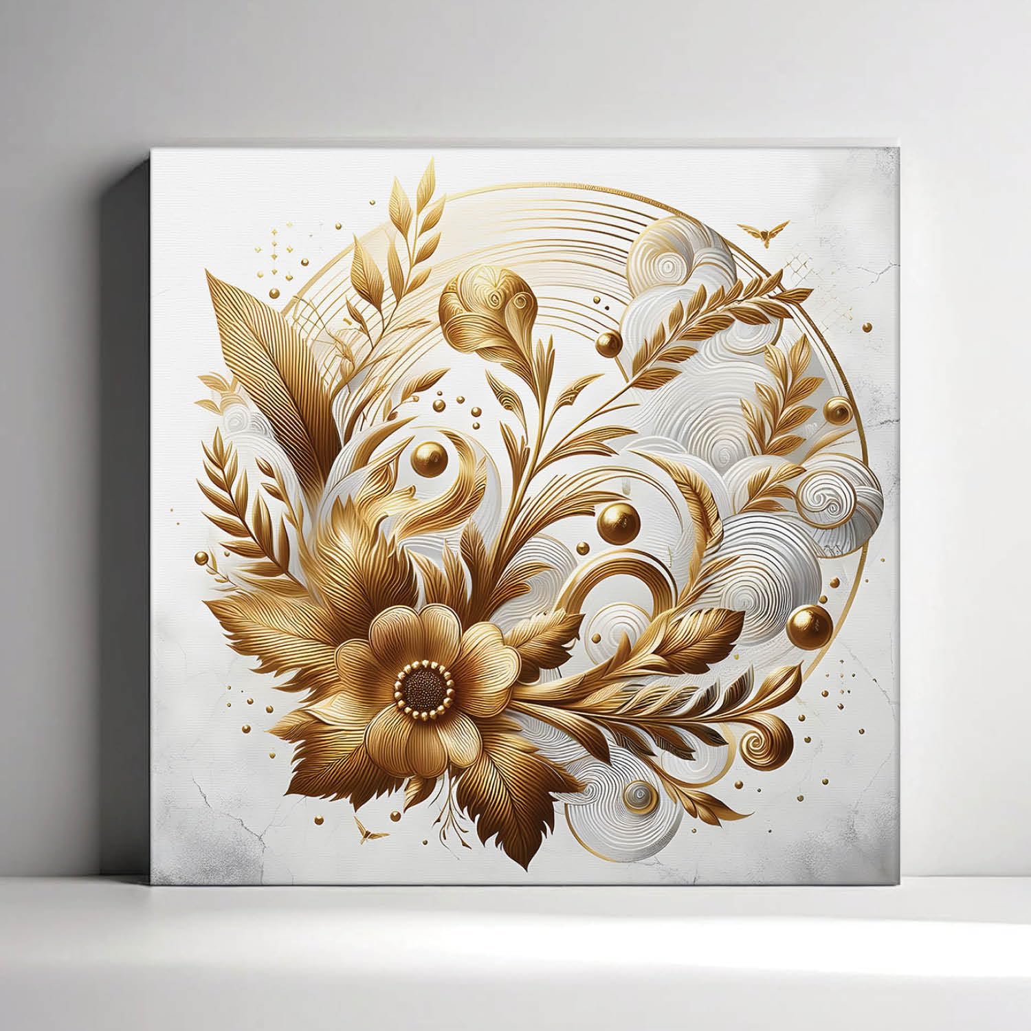 RANDOM Modern Art Canvas Painting Home Décor Wall Painting With Frame For Living Room, Office (RAC-1842)