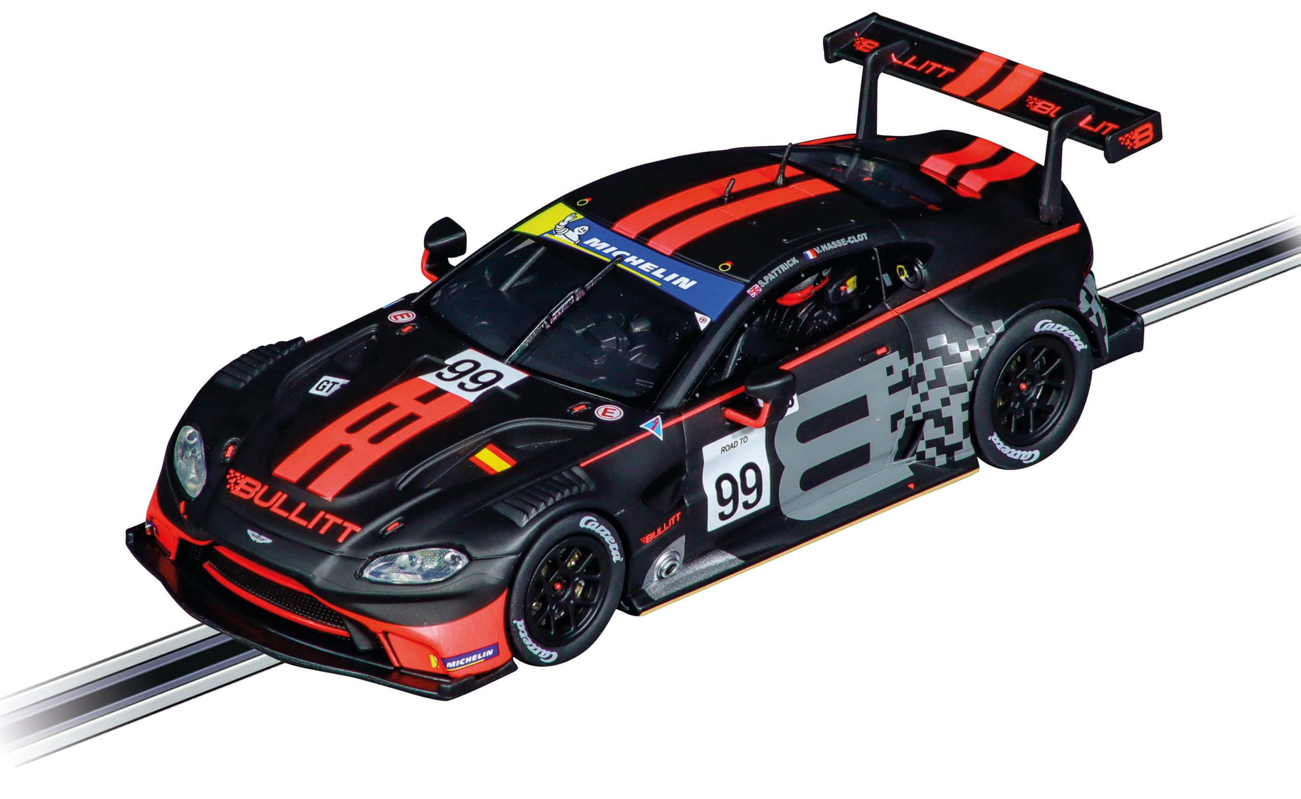 Carrera 27784 Aston-Martin Vantage GT3 Bullitt Racing, No.99 1:32 Scale Evolution Analog Slot Car