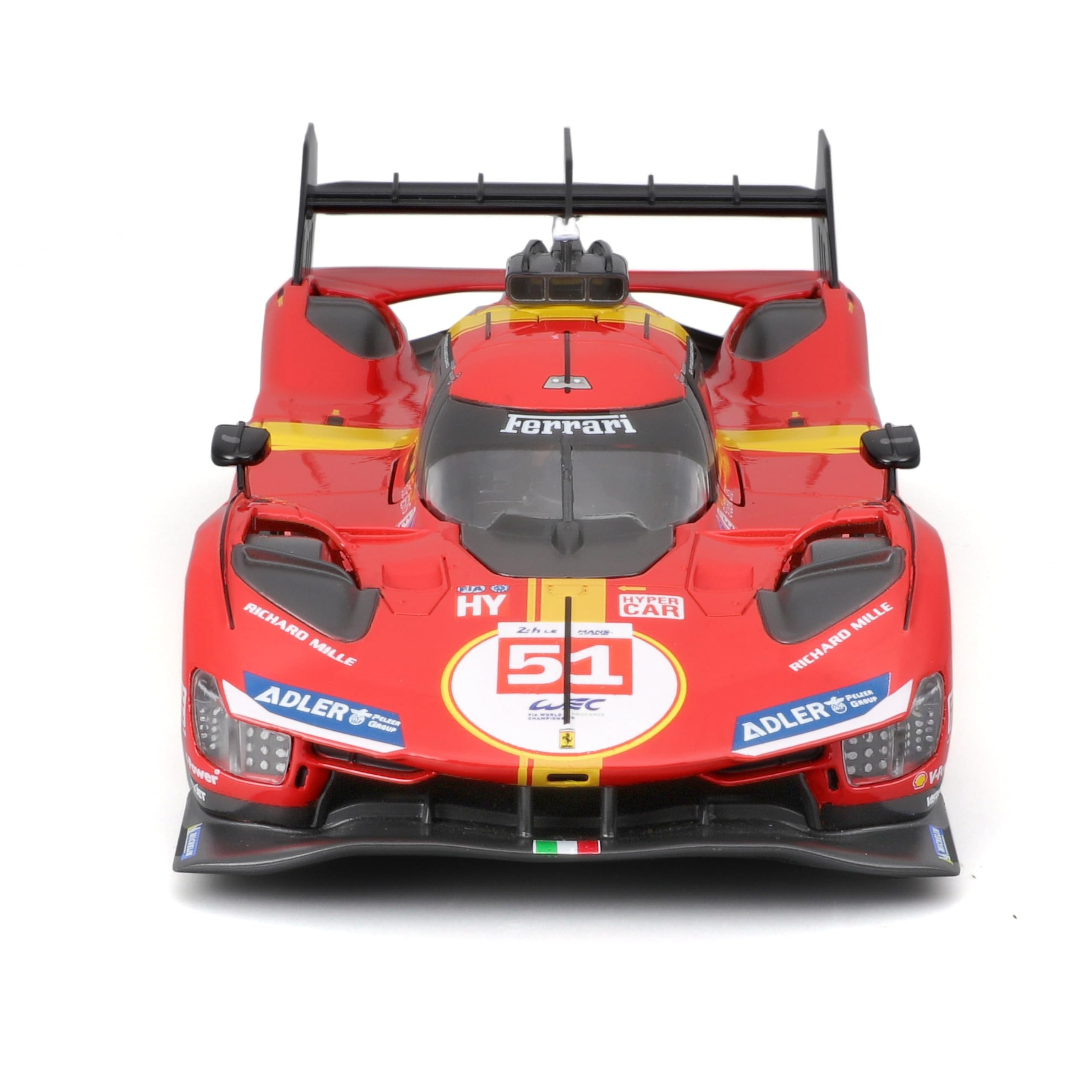 Bburago - Ferrari 499P 24H LMS Hypercar 2025#51, Coche de fundición a Escala 1:24, réplica Detallada del protagonista de Le Mans, Puertas Que se abren, Licencia Oficial de Ferrari, 14 Bburago - Ferrari 499P 24H LMS Hypercar 2025#51, Coche de fundición a Escala 1:24, réplica Detallada del protagonista de Le Mans, Puertas Que se abren, Licencia Oficial de Ferrari, 14