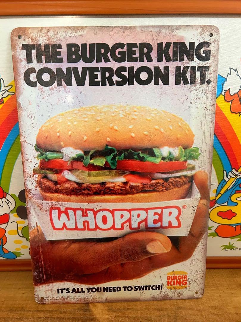 Amazon.co.jp: バーガーキング① BURGER KING ブリキ看板