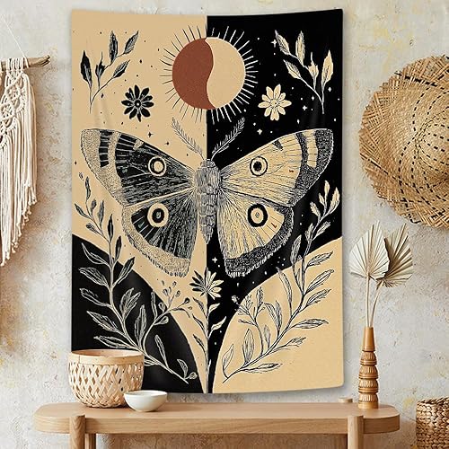 Miniatura 26 de Wathon Tapiz de música, guitarra, tapices musicales hippie, arte de pared, oficina, decoración de pared, decoración del hogar, instrumento estilo