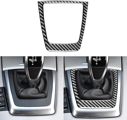 Adhesivo de fibra de carbono real para el panel de cambio automático, accesorios de decoración para consola central interior, compatible con Z4 E89