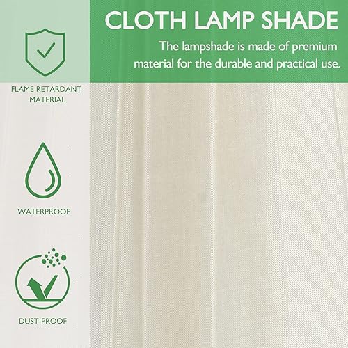 Miniatura 5 de Pantalla con clip para lámpara de mesa, lámpara colgantelámpara de pie, 5.50 x 3.54 x 4.91 pulgadas, pantalla de lámpara amarilla, cubierta de luz