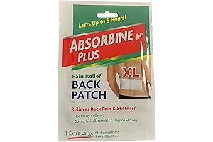Absorbine Plus JR Pain Relief Back Patches (8-Pack)