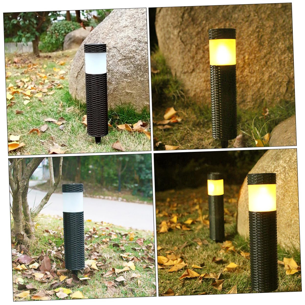 2 sztuki Solarne Lampy Ogrodowe Lampy Patio Zewnętrzne Lampy Solarne Zewnętrzne Dekoracyjne Lampy Solarne Zewnętrzne Lampy Solarne Trawnik Solarny Lampa Ogrodowa Zasilana Energią Słoneczną Lampa Ogrod