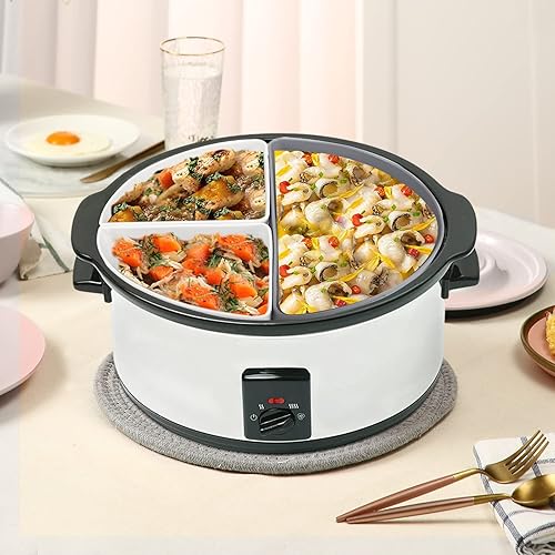 Miniatura 7 de Forro de silicona 3 en 1 para cocinar de 6 a 7 cuartos de galón, reutilizable y a prueba de fugas, de silicona, para ollas de cocción lenta, apto