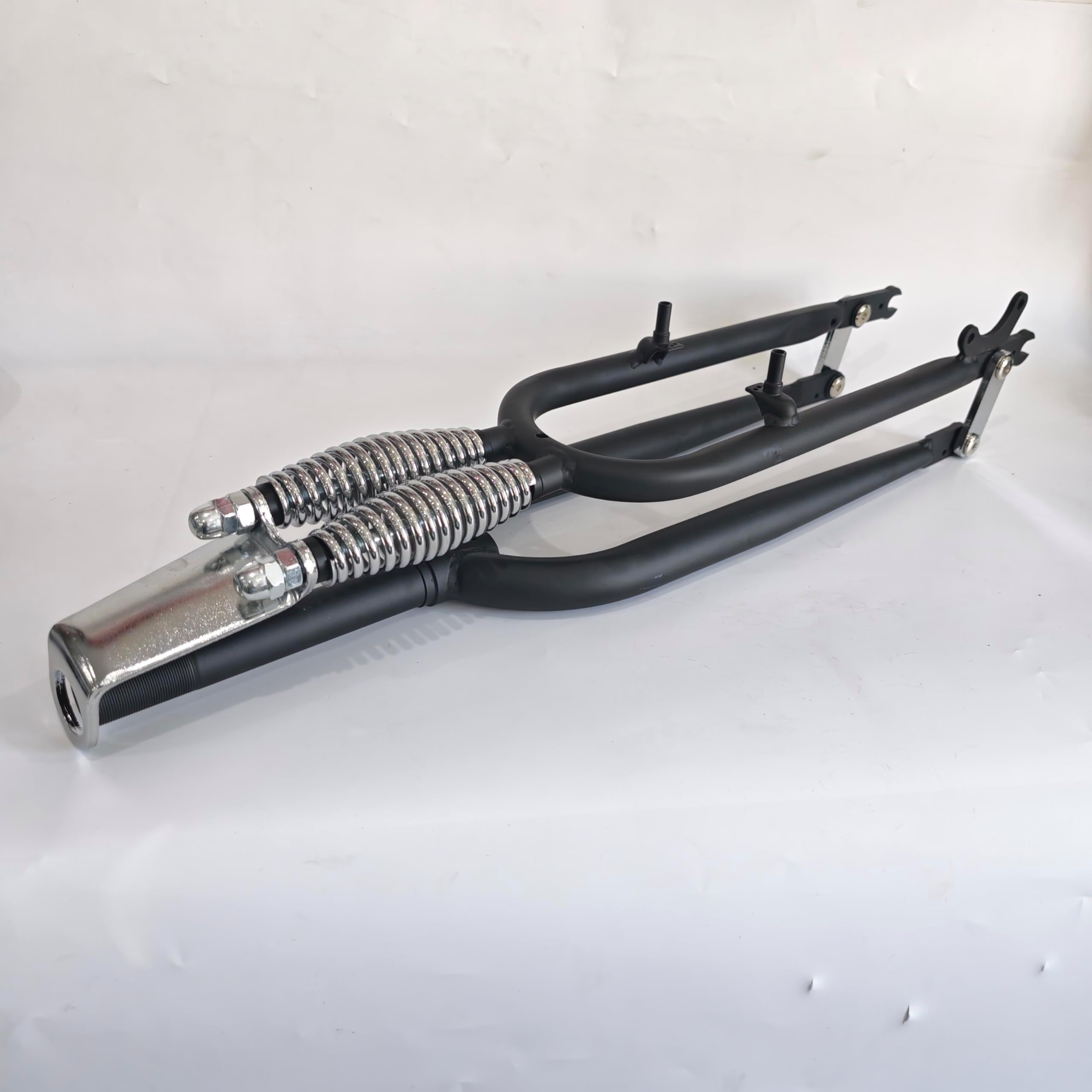 26" Springer Fork 1" Threaded,Cruiser Chopper Bike Dual Spring Classical Fork