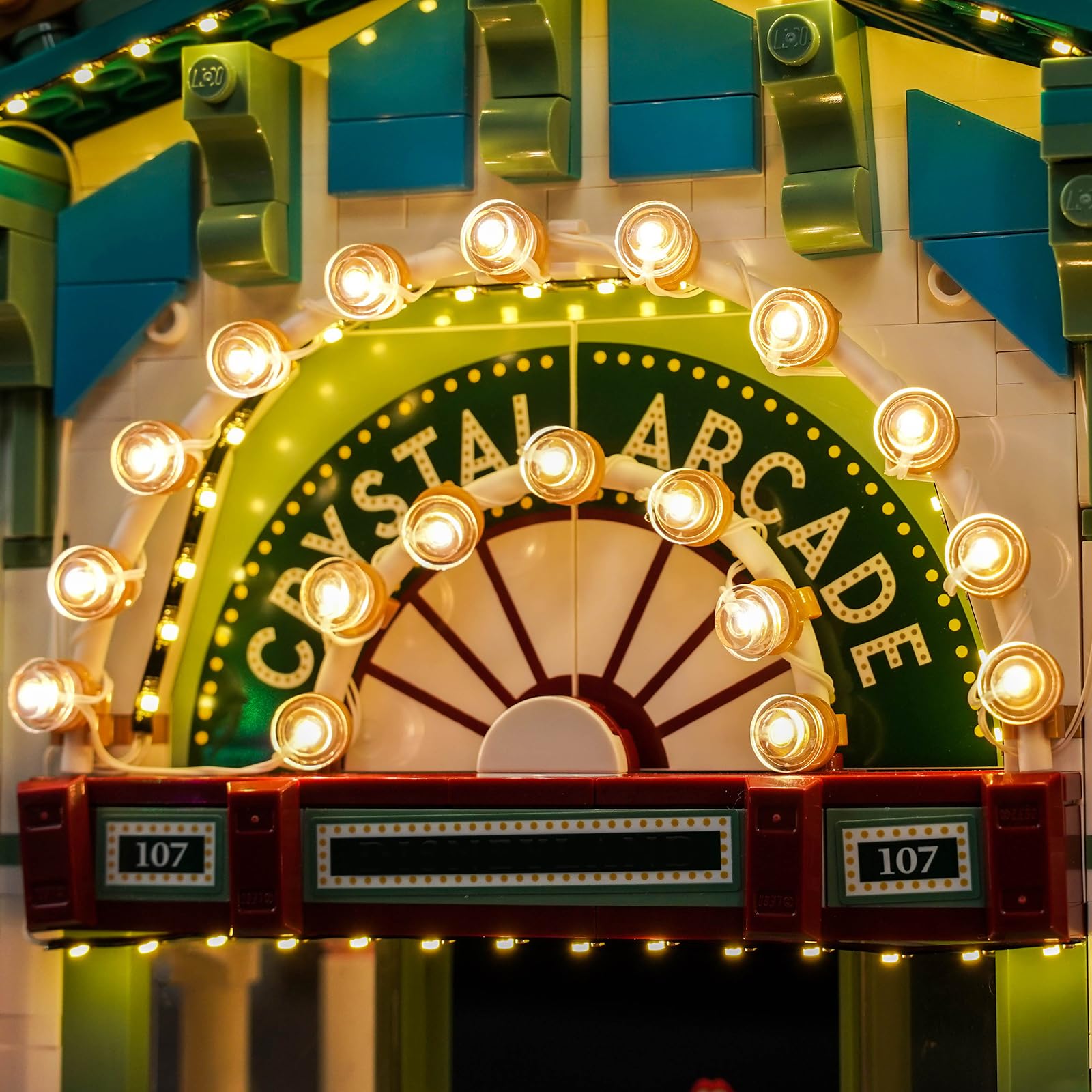 Set di luci a LED compatibile con Lego 43302 Main Street, U.S.A. (senza modello), set di illuminazione decorativa compatibile con Lego Main Street, modello di mattoncini U.S.A