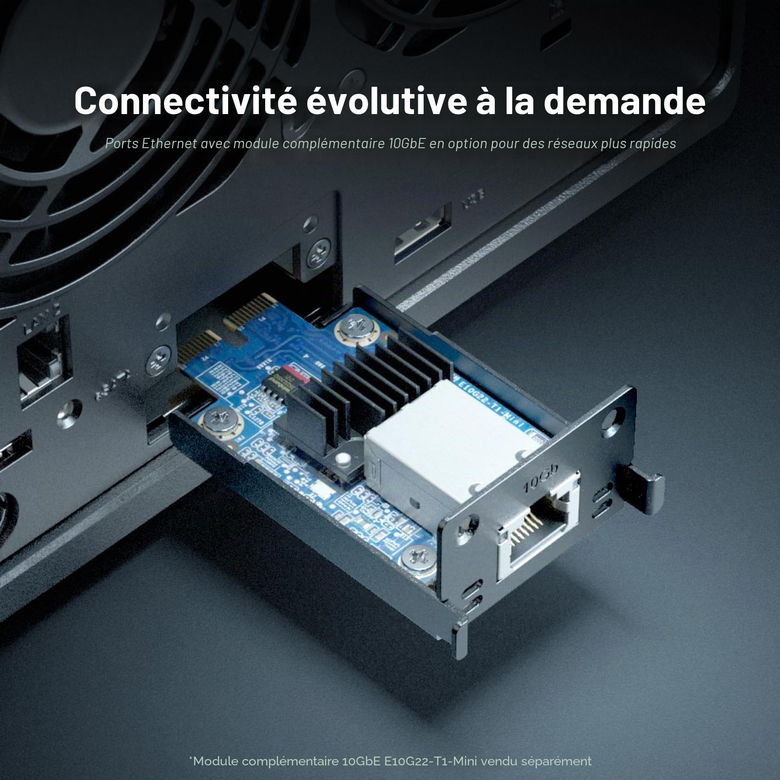 Synology DiskStation DS1522+ à 5 Baies (sans Disque), Noir