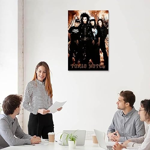 Miniatura 5 de ALKANI Póster de Tokio Hotel Rock Band Music Posters Poster Pintura Decorativa Póster Lienzo Póster Pintura Dormitorio 12 x 18 pulgadas (11.8 x 17.7